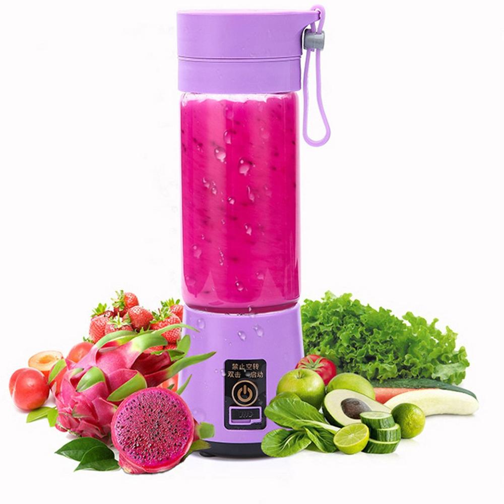 380ml Portable Mini Electric Fruit Juicer Handheld Smoothie Maker Blender Stirring USB Rechargeable Juice Cup Water